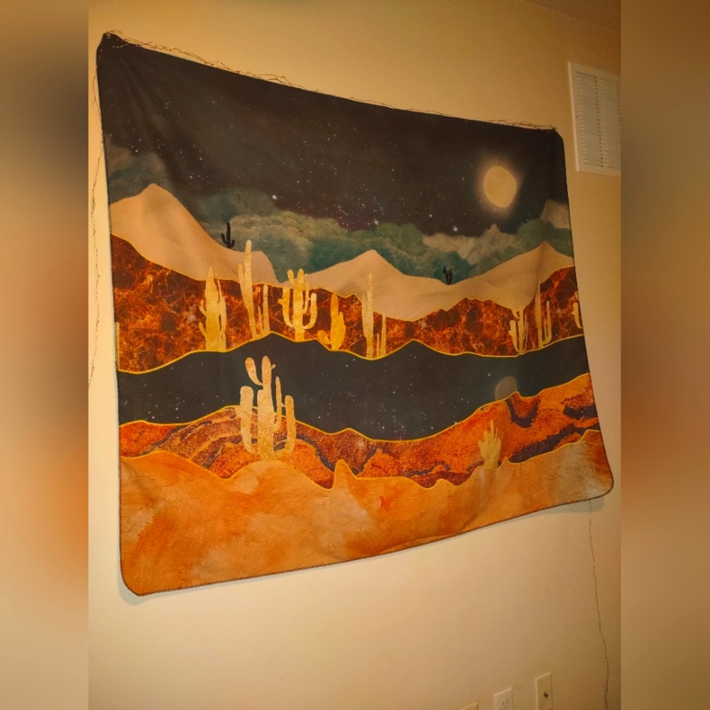Desert landscape tapestry